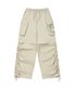 셔링 포인트 스트링 카고 팬츠 BEIGE