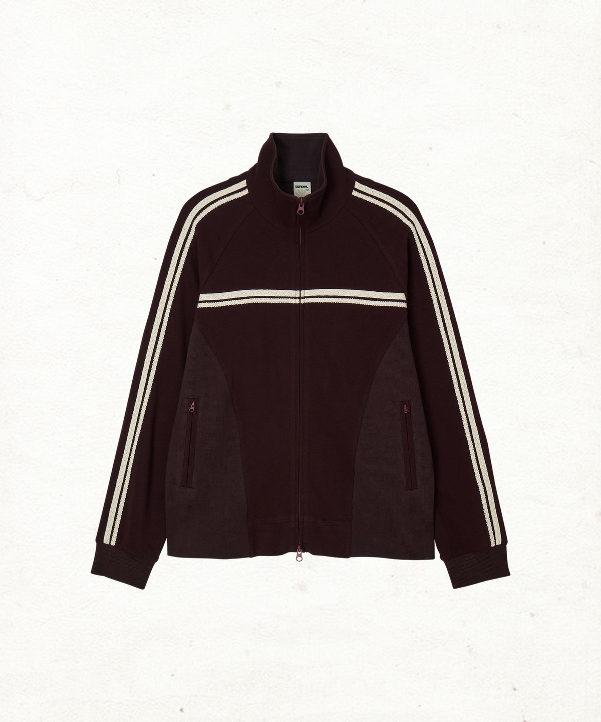 단델(DANDEL) DD rib panel track jacket (PURPLE)