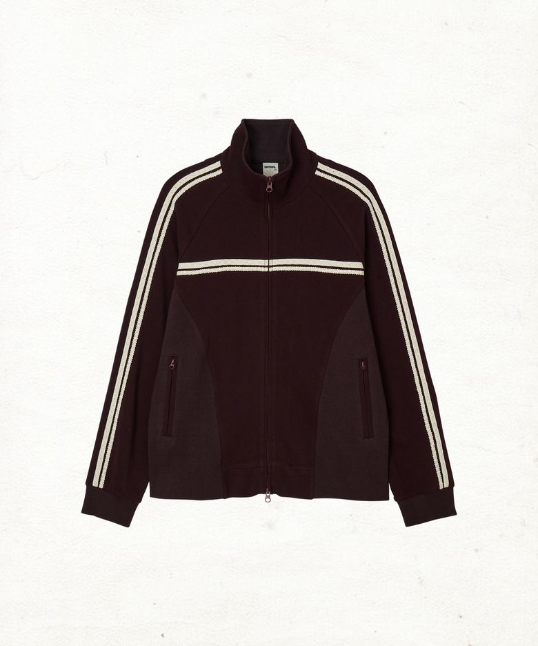 DD rib panel track jacket (PURPLE)