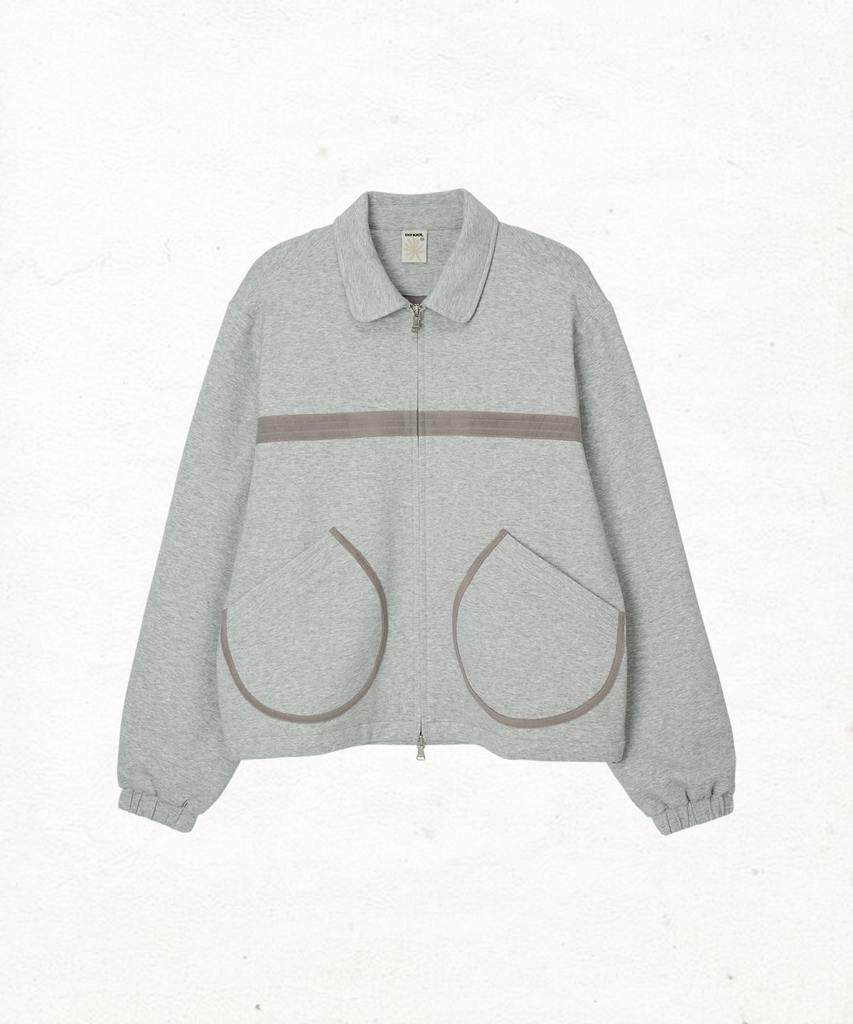 단델(DANDEL) DD binding sweat collar jacket (GREY)