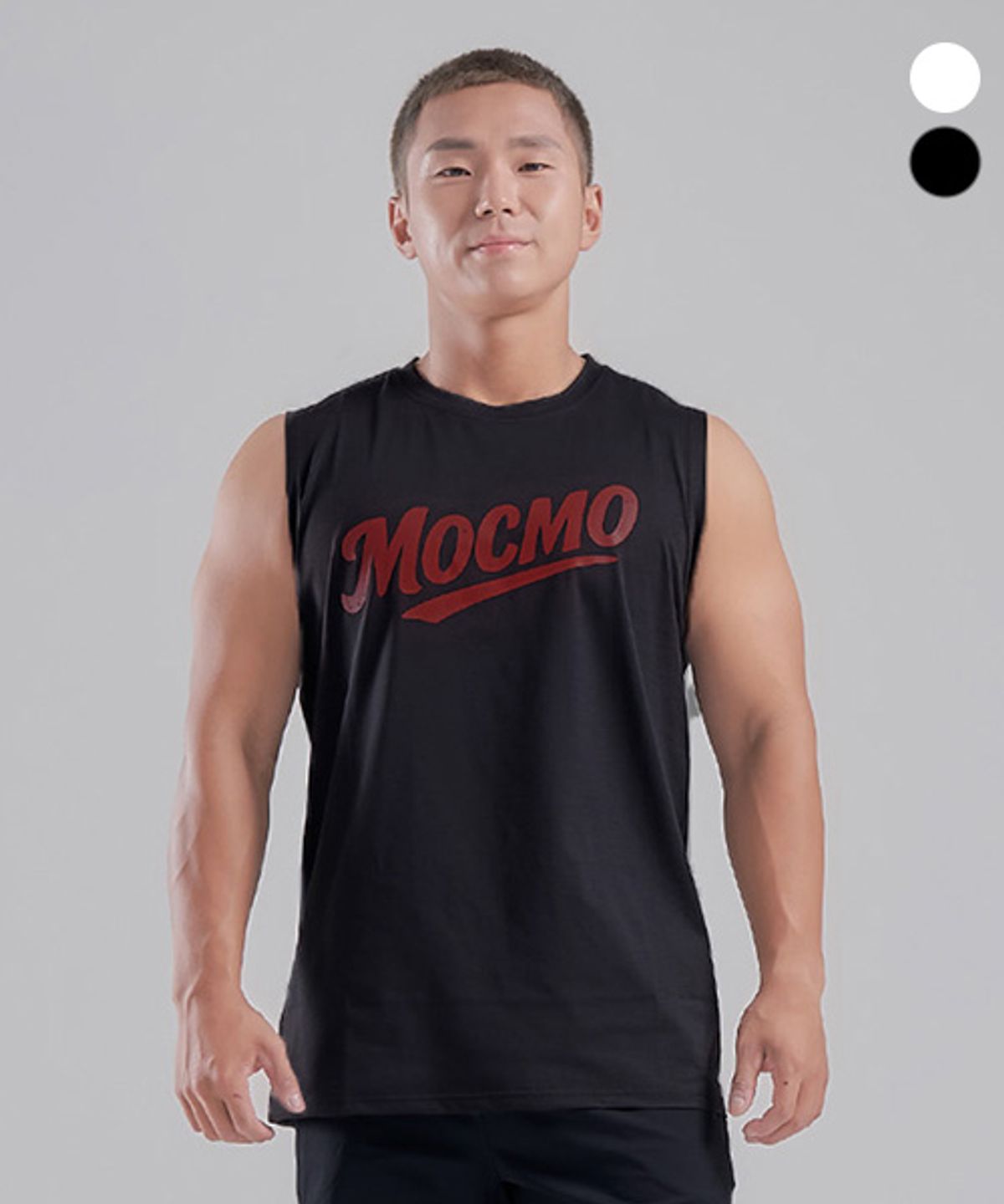 모크모(MOCMO) MOCMO 크랙 레터링 나시 티셔츠