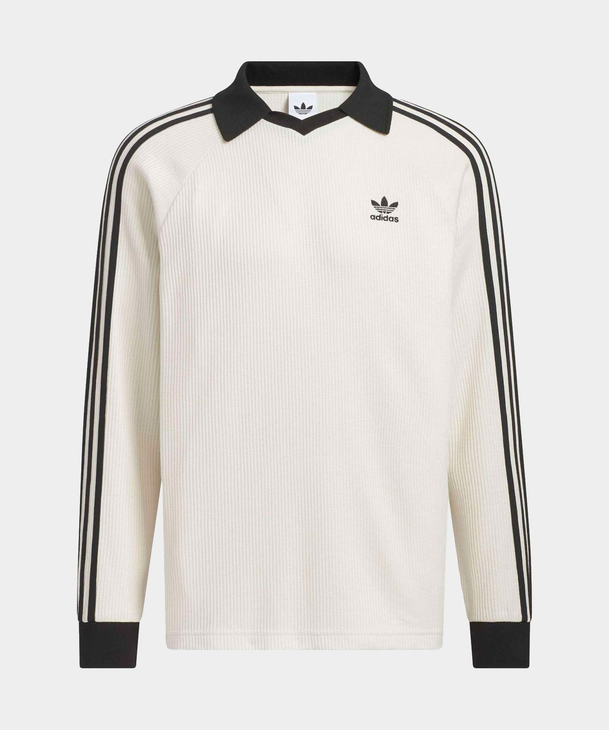 아디다스(ADIDAS) 와플 롱 슬리브 폴로 티 - 원더화이트 / KQ6867