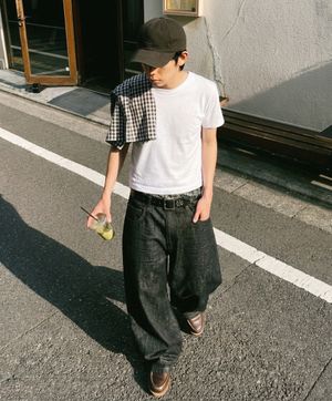 베이직 쿨코튼 무지 크롭 반팔티셔츠 화이트