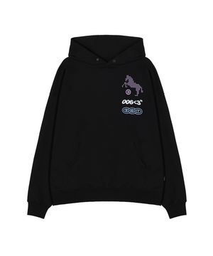 D&T Horse Graphic Hoodie_Black
