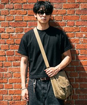 베이직 쿨코튼 무지 크롭 반팔티셔츠 블랙