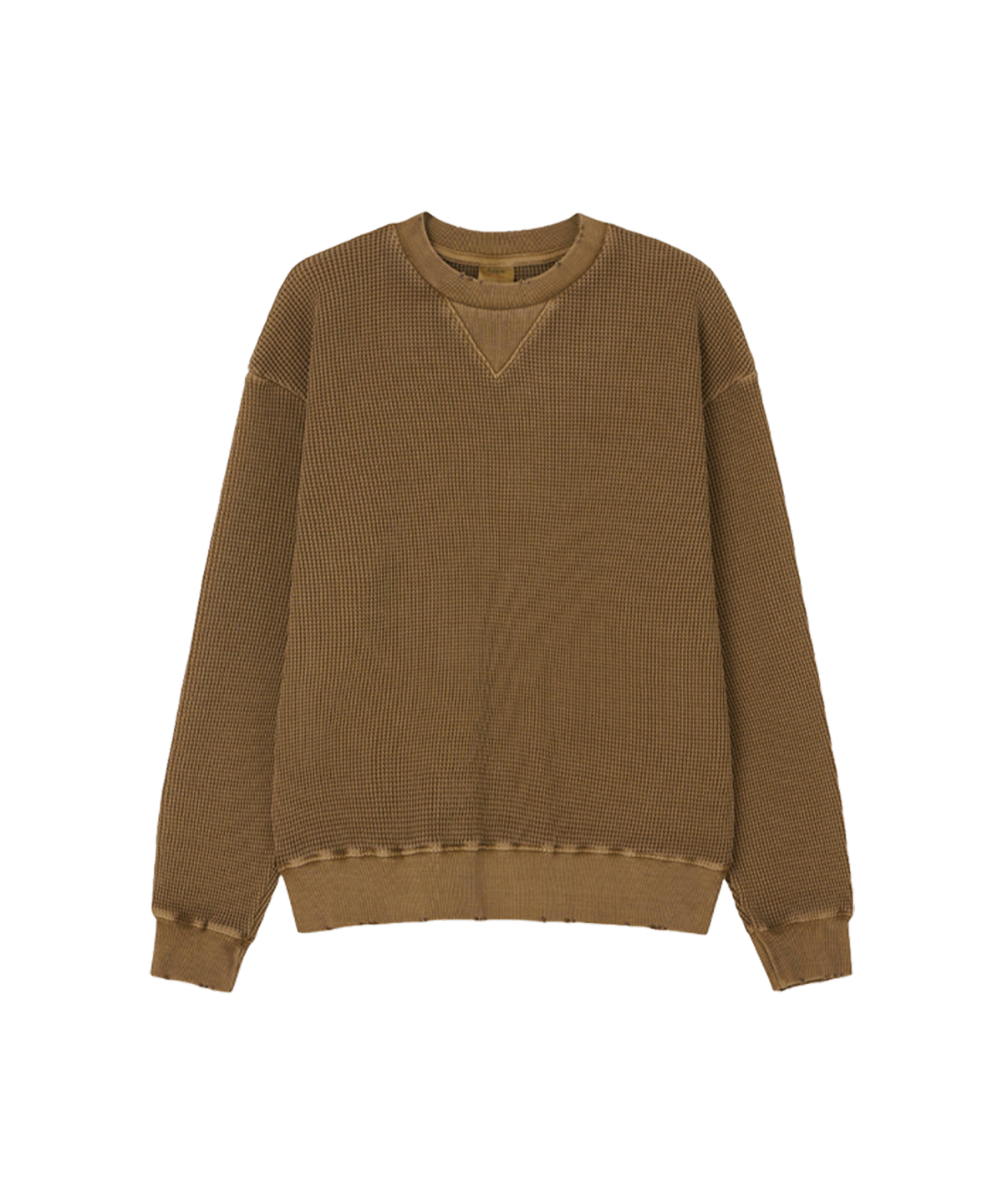 브루먼(BRUMAN) Waffle Sweat Shirt (Brown)