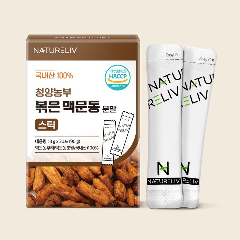 청양농부 볶은 맥문동 분말 스틱