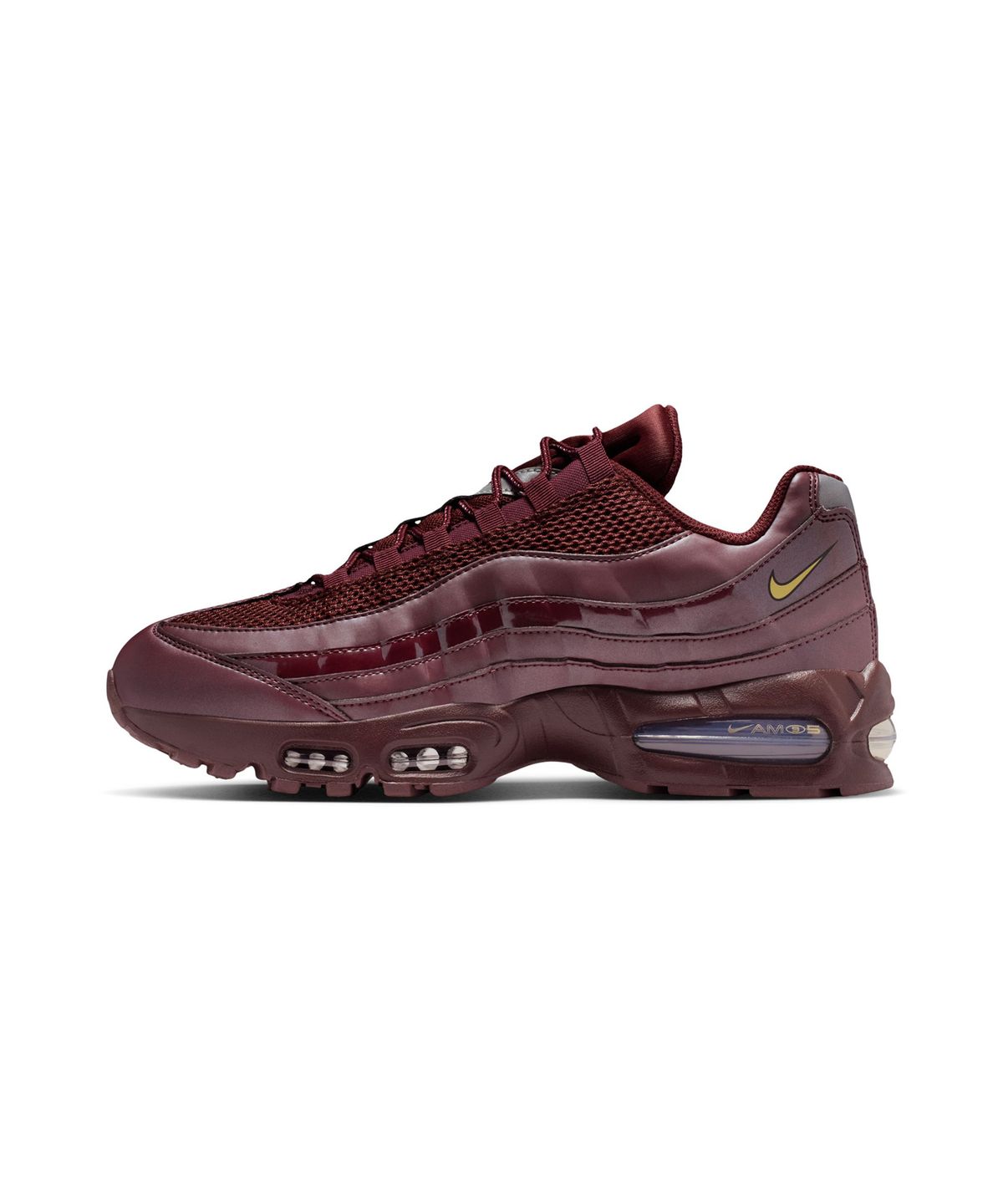 나이키(NIKE) 에어 맥스 95 M - 버건디 크러시:블랙:메탈릭 실버:메탈릭 골드 / IB6830-601