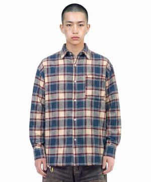 LB Rustic Core Flannel Check Shirt (Blue)