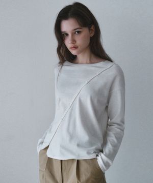 사선 버튼 라운드 니트_IVORY(WC26KN07)