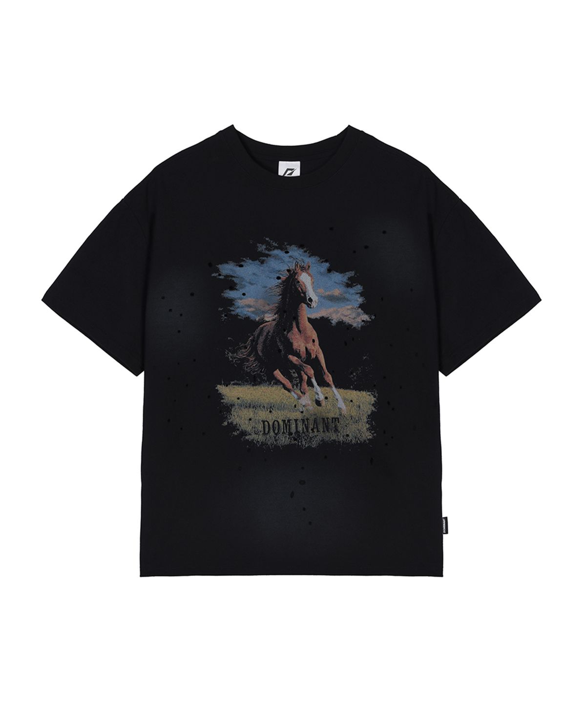 도미넌트(DOMINANT) Washing T-SHIRTS (HORSE)