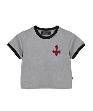 Devil Wing Patch Crop T-Shirt