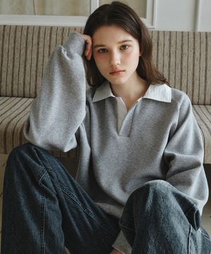 세린 카라 스웻셔츠_MELANGE(W26TP16)