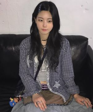 STAR PATCH CHECK LONG SLEEVE SHIRT NAVY