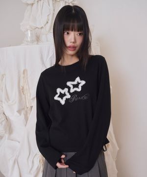TWO STAR LONG SLEEVE BLACK
