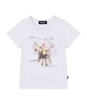 Slim Fit GOAT T-SHIRTS_White