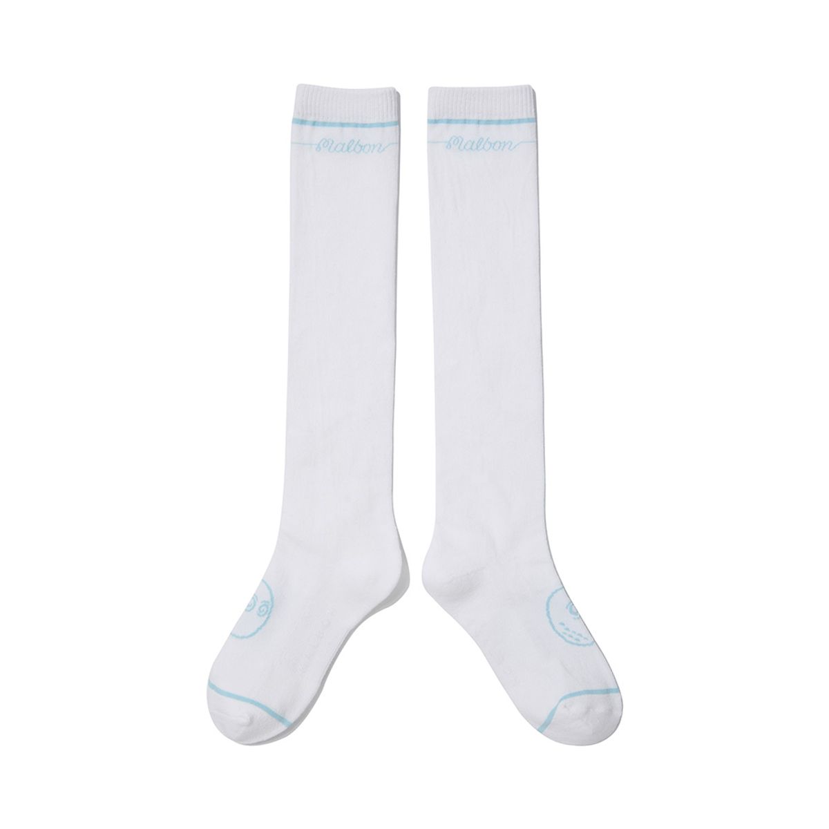 말본 골프(MALBON GOLF) 여성 로고 자카드 니삭스 OFF WHITE (WOMAN)