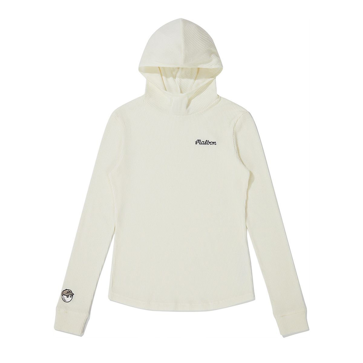 말본 골프(MALBON GOLF) 여성 후드 이너 티셔츠 IVORY (WOMAN)