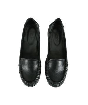 A SHIRRING LOAFER_BLACK