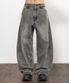 아크 커브드 데님 팬츠 [워시드 그레이]
