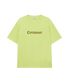 센터 로고 티셔츠 라임