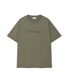 센터 로고 티셔츠 카키