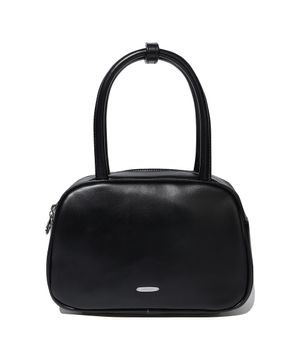 우먼 클로버하트 탑핸들 토트백 블랙