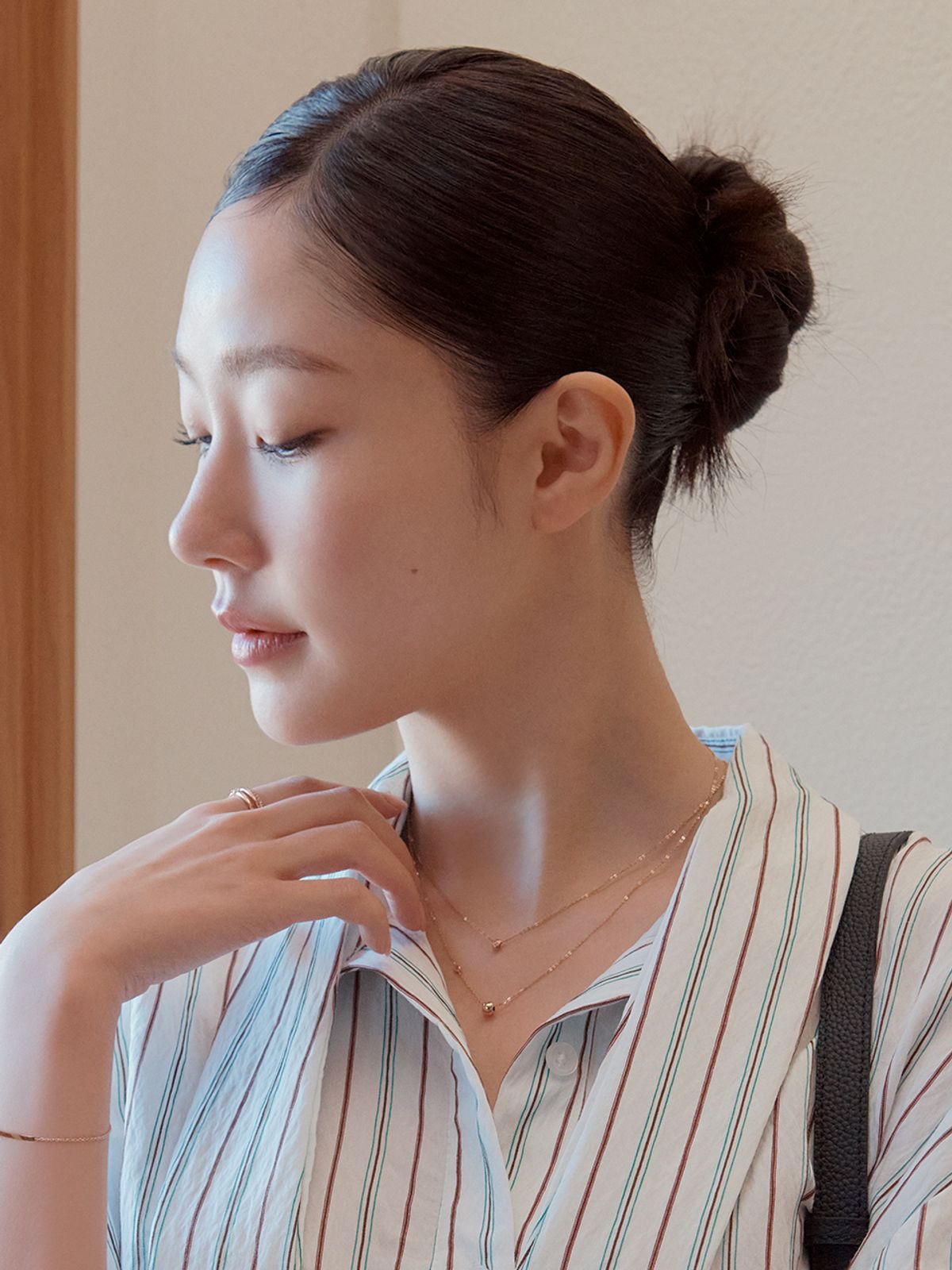 스톤헨지(STONEHENGE) 에끌라 미니 14K 로즈골드 목걸이 SA26A09P