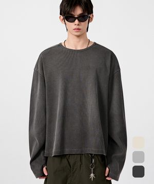 에센셜 RIBBED 롱슬리브 티셔츠_3 COLOR