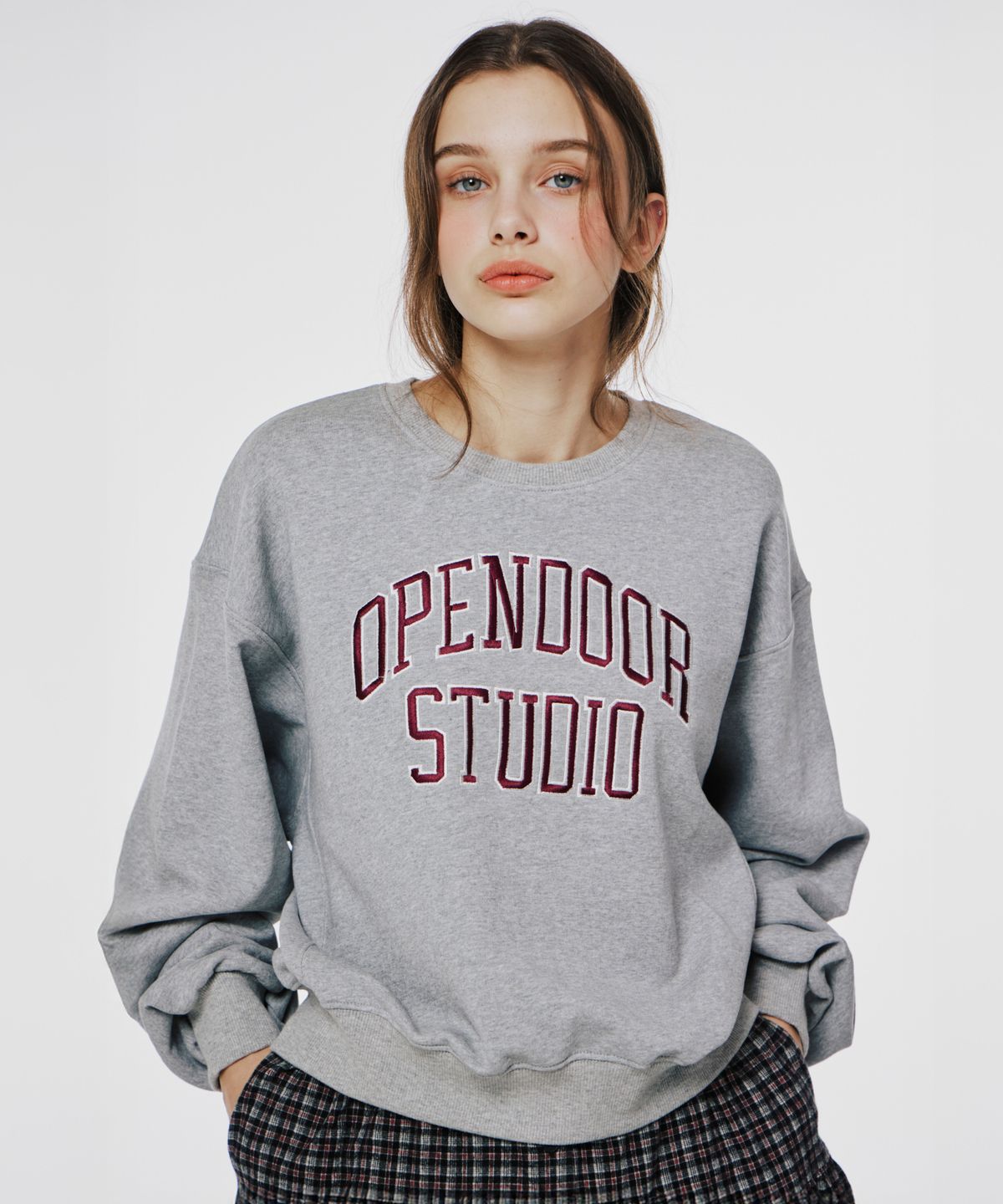 오픈도어스튜디오(OPENDOORSTUDIO) Opendoor crop mtm Gray