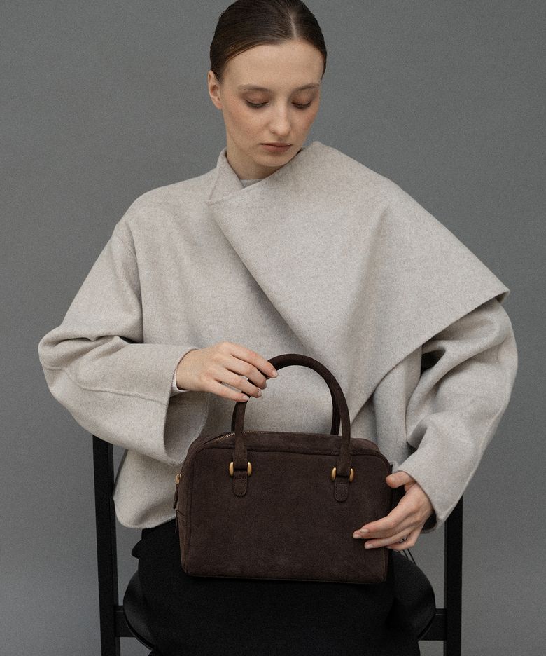아든백 스웨이드 ARDEN BAG SUEDE - dark brown