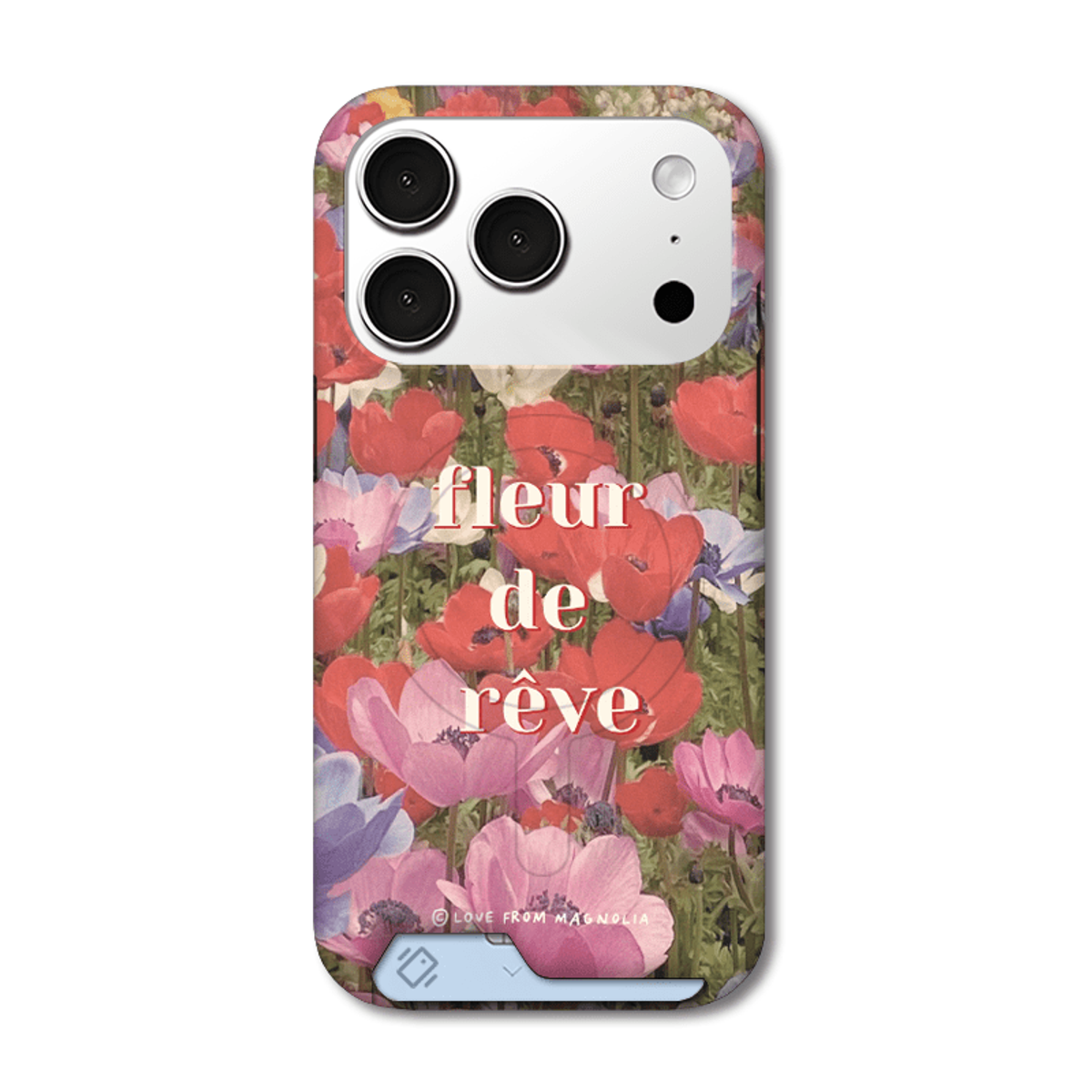 아칸(AKAN) 목련 fleur de reve 맥세이프 카드슬라이드 케이스