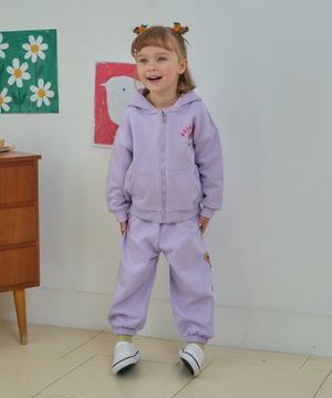 쭈리 포인트 후드 셋업 퍼플 RO6ACSE03U2