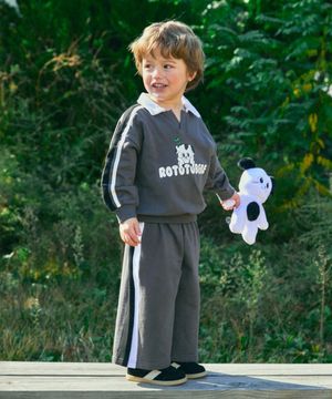 미니쭈리 카라 테이핑 셋업 차콜 RO6ACSE12G3