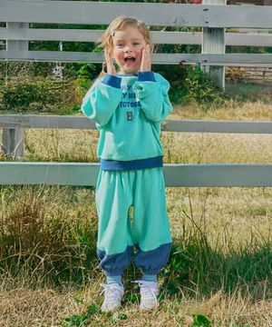 와플 배색포인트 셋업 라이트블루 RO6ACSE16B1