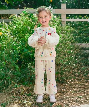 미니쭈리 올오버 플라워 셋업 크림 RO6ACSE18CR