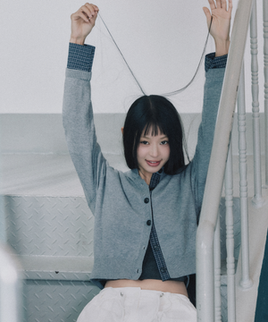 [서지수PICK] 체크셔츠 레이어드 가디건 RE CKFV07T_MIWCKG33QT