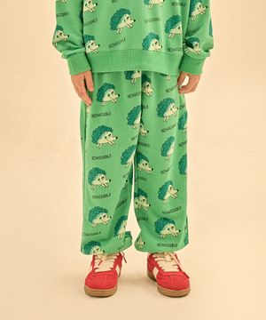 고슴도치 올오버 알라딘 팬츠_그린