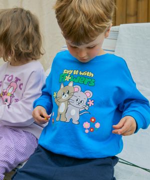 미니쭈리 포인트 맨투맨 블루 RO6ACTS07B2