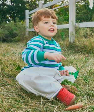 싱글 스트라이프 티셔츠 블루 RO6ACTS12B2