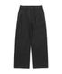핀턱 와이드 코튼 팬츠 BLACK