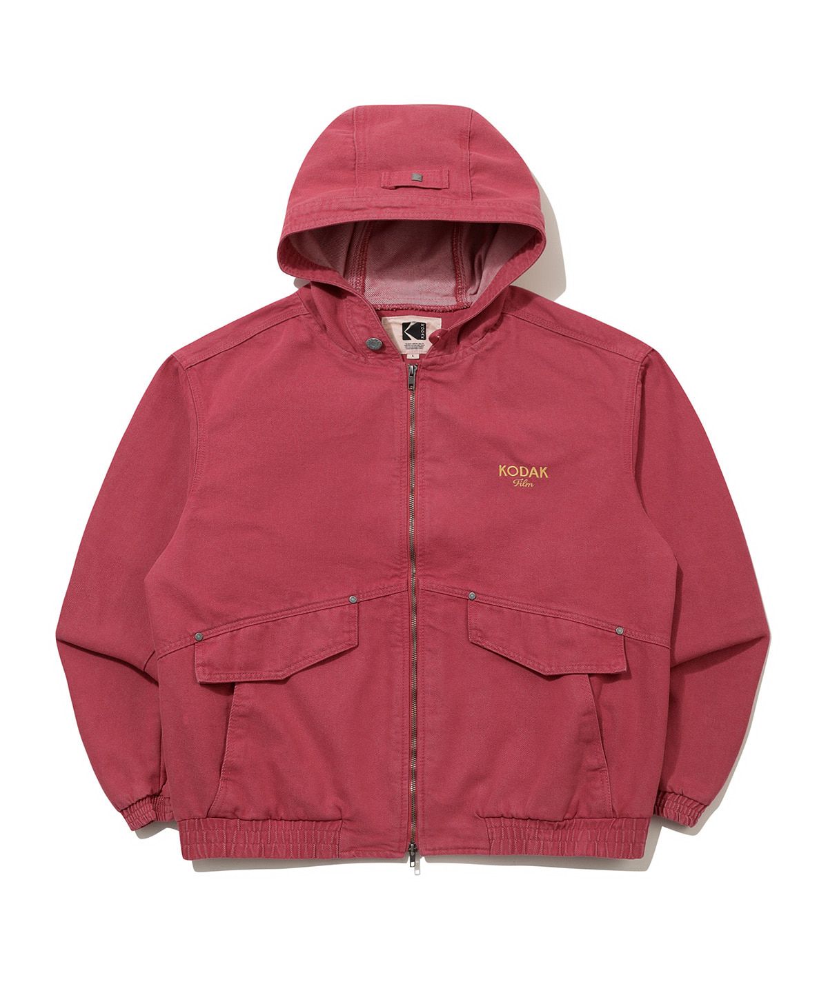코닥(KODAK) RGB 데님 후드 자켓 RED