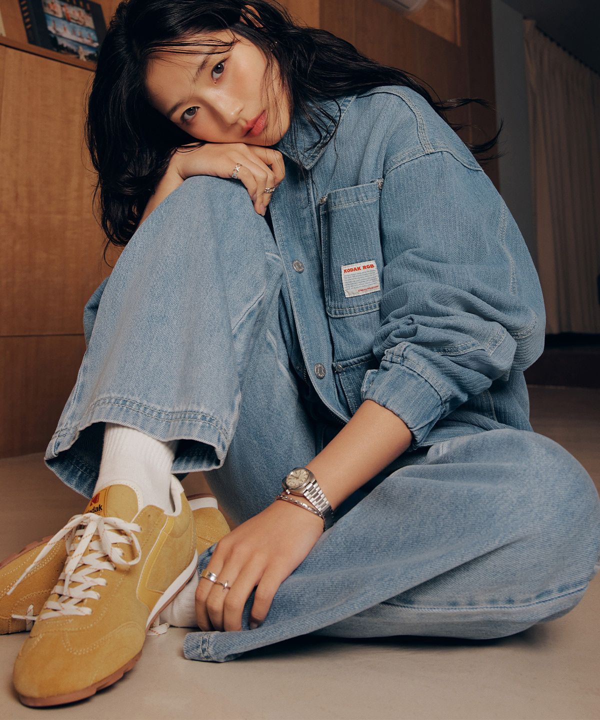 코닥(KODAK) RGB 스니커즈 YELLOW