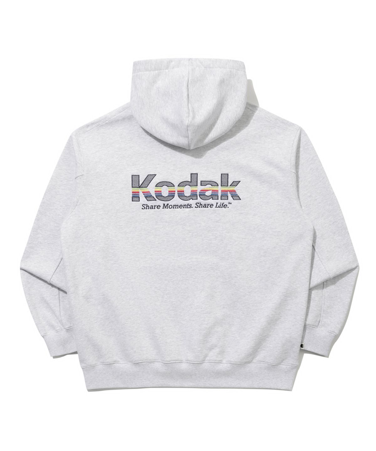 코닥(KODAK) 레인보우 후드 티셔츠 M.GREY