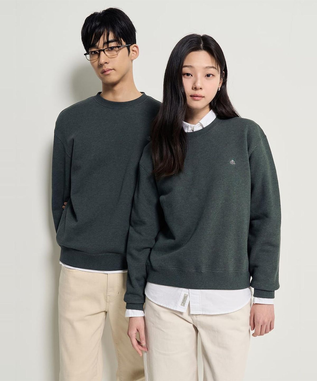 빈폴 멘(BEANPOLE MEN) [Essential] 스웨트 셔츠  그린