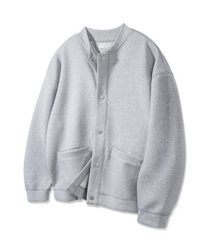 헤비웨이트 본딩 버튼 가디건 BK7835_그레이