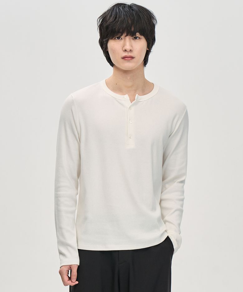 헨리넥 골지 롱슬리브 (IVORY)