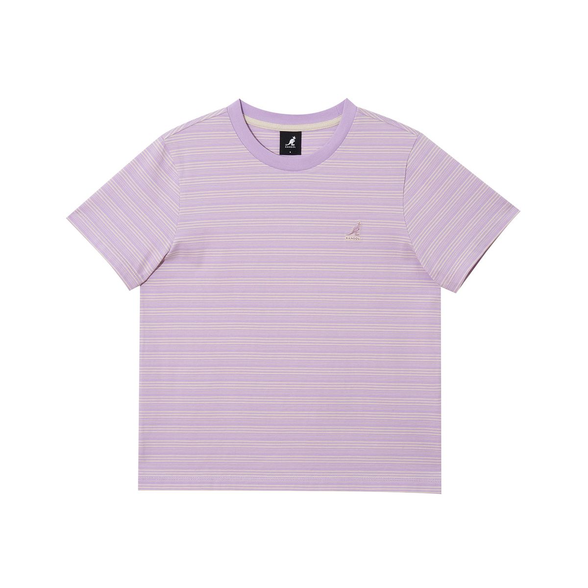 캉골(KANGOL) 우먼스 피네스 스트라이프 티셔츠 2847 라벤더