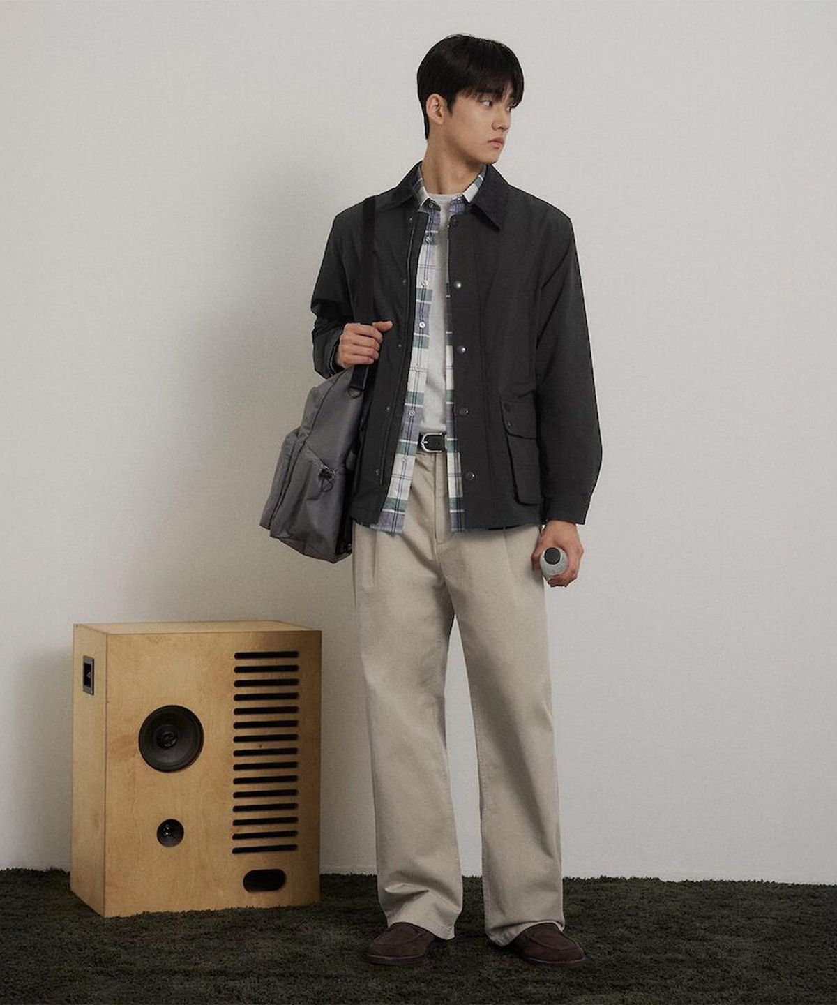 빈폴 멘(BEANPOLE MEN) 캐주얼 헌팅 재킷  블랙