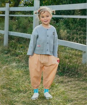 우븐 체크 포켓 팬츠 오렌지 RO6ACPA07O2